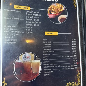 Buen dia cafe - Menu - Mexican Near Me - Tahlequah, Oklahoma