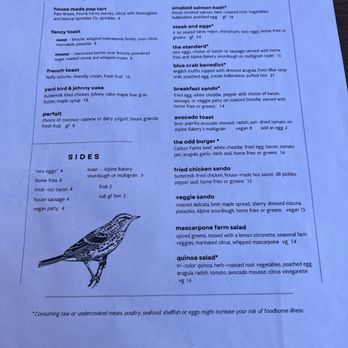 Odd Bird Cafe - Menu - Breakfast & Brunch Near Me - Corvallis, Oregon