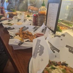 Calamari Strips, Bear Flag Fish Taco, Shrimp Cocktail