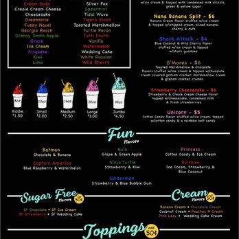 Nana’s Sno Shack - Nana's Sno Shack Menu - Shaved Ice Near Me - Hammond, Louisiana Nana’s Sno Shack - Nana's Sno Shack Menu - Shaved Ice Near Me - Hammond, Louisiana