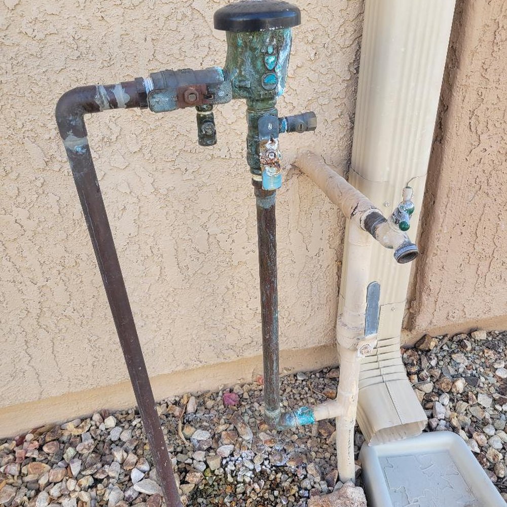AZ Desert Plumbing - Old, leaking anti-siphon valve. - Plumbing Near Me