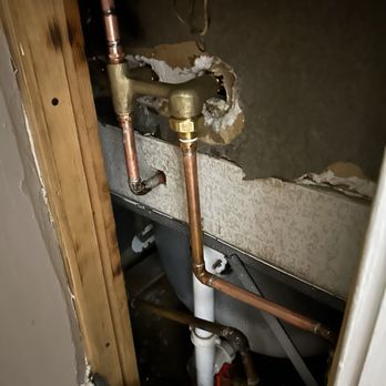 Hand and Hammer - Completed piping in preparation of the faucet. - TV Mounting Near Me - Philadelphia, Pennsylvania Hand and Hammer - Completed piping in preparation of the faucet. - TV Mounting Near Me - Philadelphia, Pennsylvania