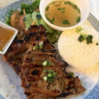 CÔBA - Grilled Lemongrass Pork Chop Rice Plate - Vietnamese Near Me - Seattle, Washington