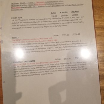 Yarrawood Winery - tasting menu - Wineries Near Me - Yarra Glen, VIC Yarrawood Winery - tasting menu - Wineries Near Me - Yarra Glen, VIC