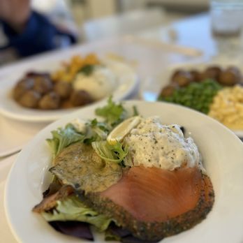 IKEA Restaurant - a plate of food on a table - Scandinavian Near Me - Costa Mesa, California