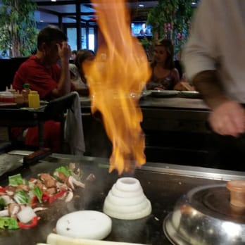 Shogun - A trick done by the tepanyaki chef with onions! - Sushi Bars Near Me - San Marcos, California Shogun - A trick done by the tepanyaki chef with onions! - Sushi Bars Near Me - San Marcos, California