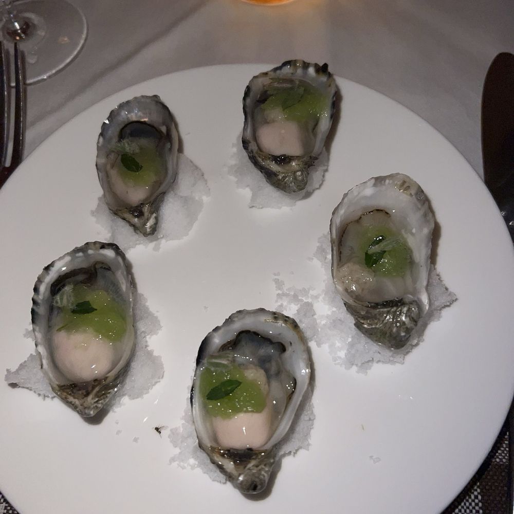 Zimmi's - Oysters, cucumber, horseradish - American Near Me - New York, New York Zimmi's - Oysters, cucumber, horseradish - American Near Me - New York, New York
