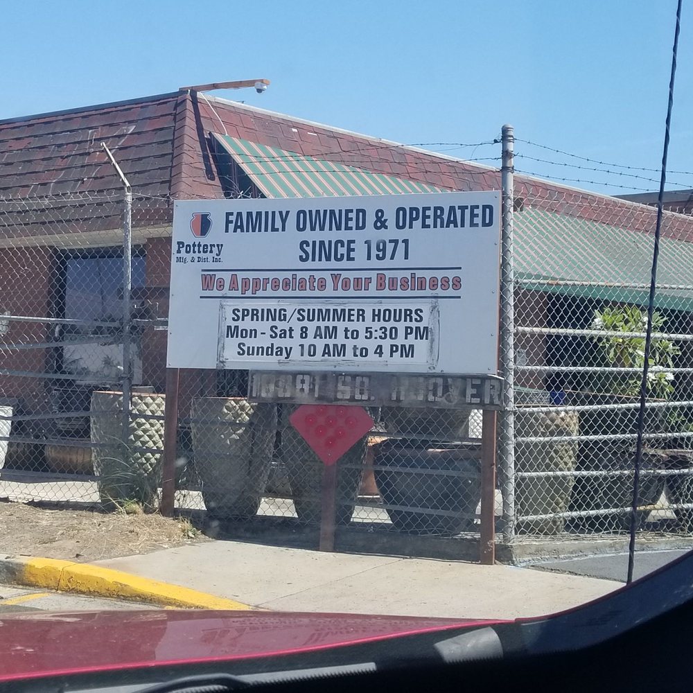 Pottery Mfg & Dist. Inc. - Summer hours. Small parking area, but with patience someone is always freeing up a space. - Nurseries & Gardening Near Me - Gardena, California Pottery Mfg & Dist. Inc. - Summer hours. Small parking area, but with patience someone is always freeing up a space. - Nurseries & Gardening Near Me - Gardena, California