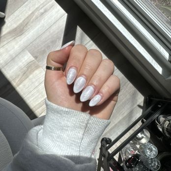 Coco Nails & Spa - Gel acrylic fill by Vivian - even with 2 week grow out they look great! - Waxing Near Me - San Diego, California