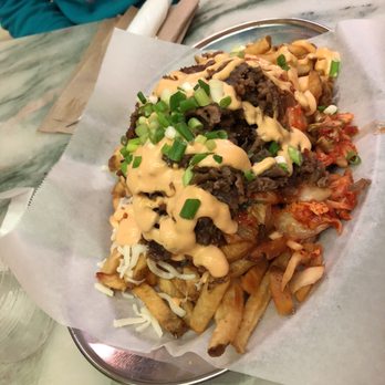 Filos Greek Taverna - Kimchi fries - Greek Near Me - Northampton, Massachusetts
