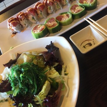 Tak-e sushi & rolls - Seaweed salad The green roll is no rice. Always good so I am not bloated later. Just the right touch of sauces and garnish. - Japanese Near Me - Carson, California Tak-e sushi & rolls - Seaweed salad The green roll is no rice. Always good so I am not bloated later. Just the right touch of sauces and garnish. - Japanese Near Me - Carson, California