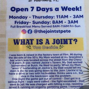 The Joint St. Pete - Sports Bars Near Me - Saint Petersburg, Florida