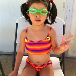Soda Aquatic Center-Campolindo High School - My little girl pre-swim lesson.
