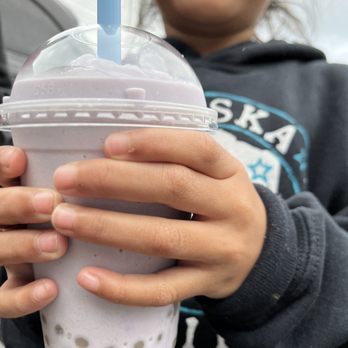 Yogo Delight - Taro & lychee popping pearls - Bubble Tea Near Me - Anchorage, Alaska