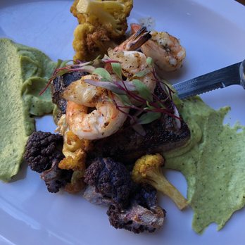 UTOG Brewing - Butcher Block/Surf N Turf Special w/ Pureed Cauliflower (sooooo good) and Cauliflower Medley - Brewpubs Near Me - Ogden, Utah UTOG Brewing - Butcher Block/Surf N Turf Special w/ Pureed Cauliflower (sooooo good) and Cauliflower Medley - Brewpubs Near Me - Ogden, Utah