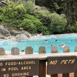 Granite Hot Springs & Camp Ground - Granite Springs and rules posted.