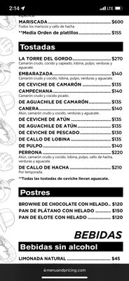 Menu photo 5 Mariscos El Gordo Monterrey, NLE