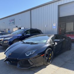 The Great Auto Body - Lamborghini in for front bumper repaint