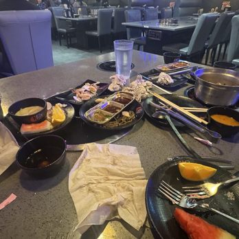 KPOT Korean BBQ & Hot Pot - No one would clear our table - Korean Near Me - Sunset Valley, Texas KPOT Korean BBQ & Hot Pot - No one would clear our table - Korean Near Me - Sunset Valley, Texas