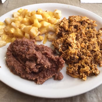 AJ'S Cafe - Chorizo and egg plate with cheese on the potatoes..... - Cafes Near Me - Alice, Texas AJ'S Cafe - Chorizo and egg plate with cheese on the potatoes..... - Cafes Near Me - Alice, Texas
