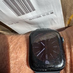 McDonald's - My watch showing the time I received my order vs the receipt showing what time we ordered it. 22minutes!!!! What a horrible location!