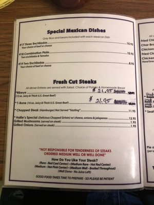 Menu photo 2 Riverside Cafe La Grange, TX