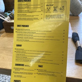 Flipper’s - Menu - Pancakes Near Me - New York, New York Flipper’s - Menu - Pancakes Near Me - New York, New York