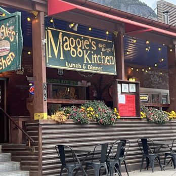 Maggies Kitchen - They have an outside porch for dining or you can eat inside. - Burgers Near Me - Ouray, Colorado
