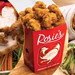 Andys Cherry Pie Cafe - Selection of Rosie's chicken Australias tastiest chicken