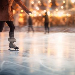LA Holiday Ice Skating Rink