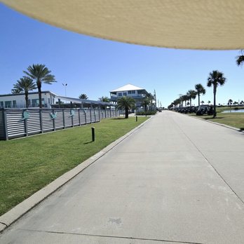 Camp Margaritaville Resort Crystal Beach - The roadway of the RV pads at Margaritaville - RV Parks Near Me - Crystal Beach, Texas