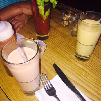 Valencia Cocina - Mango and papaya batidos plus a bloody mary. Cheers! - Latin American Near Me - Norwalk, Connecticut Valencia Cocina - Mango and papaya batidos plus a bloody mary. Cheers! - Latin American Near Me - Norwalk, Connecticut