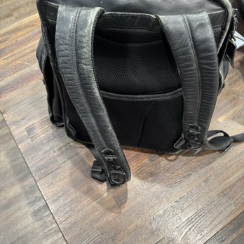 Shoe Doctor - This is the rear view of the Tumi Leather Backpack. - Shoe Repair Near Me - Los Angeles, California Shoe Doctor - This is the rear view of the Tumi Leather Backpack. - Shoe Repair Near Me - Los Angeles, California