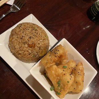 Lotus Lounge - Orange Tofu w/ fried rice - Sushi Bars Near Me - Flagstaff, Arizona