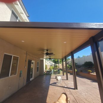 Bravo Patio Covers - The two fans are awesome. - Patio Coverings Near Me Bravo Patio Covers - The two fans are awesome. - Patio Coverings Near Me