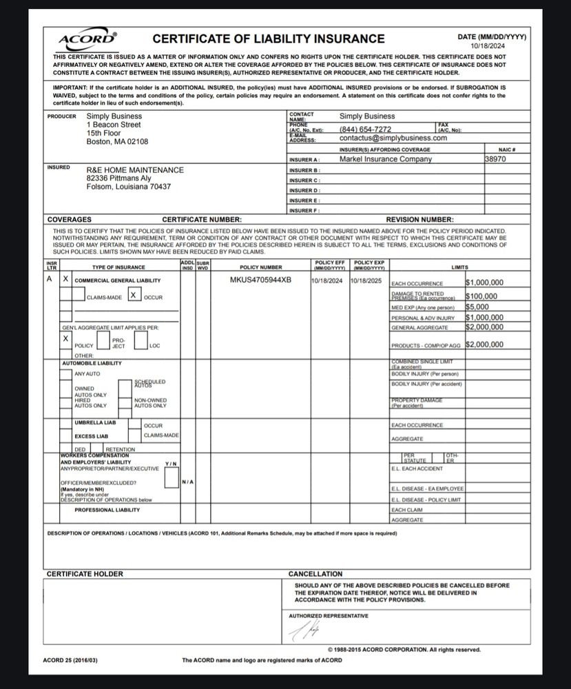 Slide of R&E Home Maintenance And Renovation