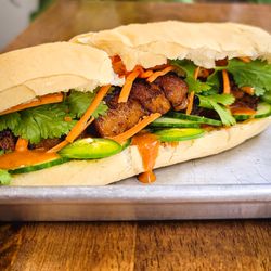 The Loco Lemon - Pork Belly Banh Mi Sandwich