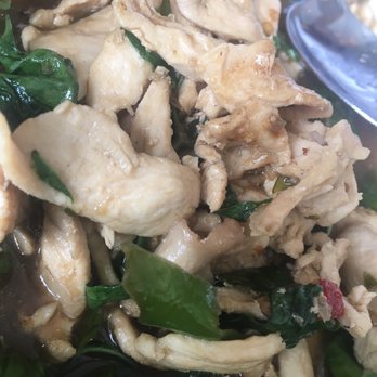 Thai Square Restaurant - Thai Square Krapow Chicken. Very dry! - Thai Near Me - Arlington, Virginia