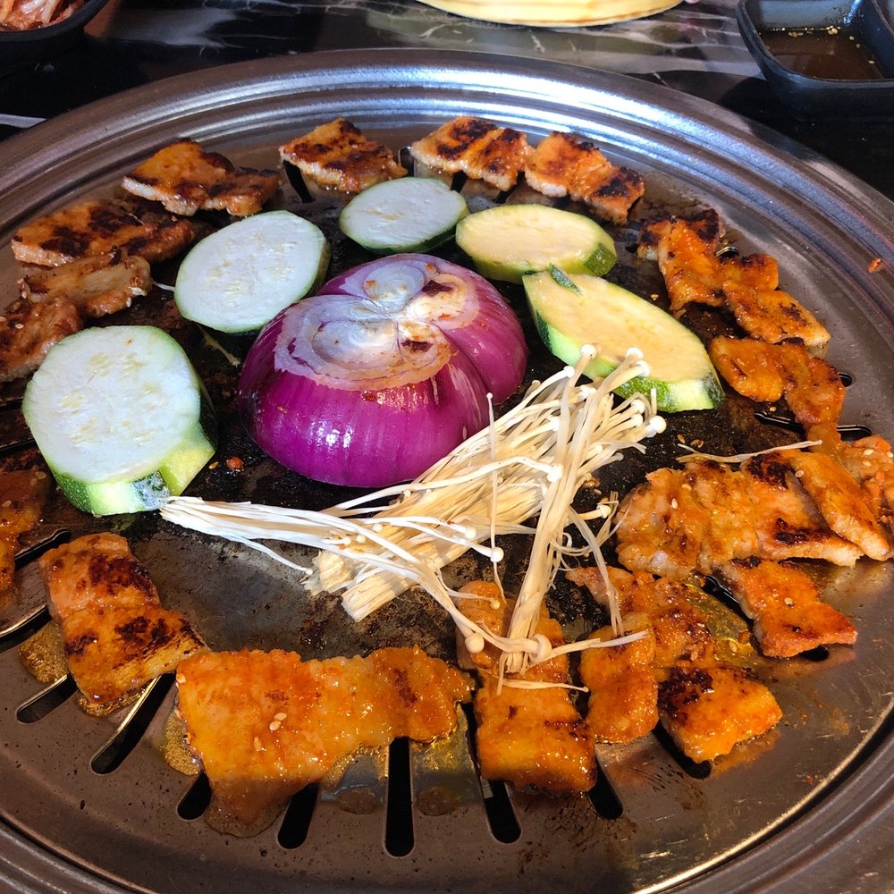 Ombu Grill - Pork & veggies on the grill - Korean Near Me - Orem, Utah Ombu Grill - Pork & veggies on the grill - Korean Near Me - Orem, Utah