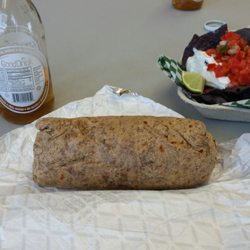 Compadre's Burritos - Beef burrito large with nacho chips