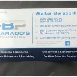 Barado Plumbing - Business Card - Feb 2020