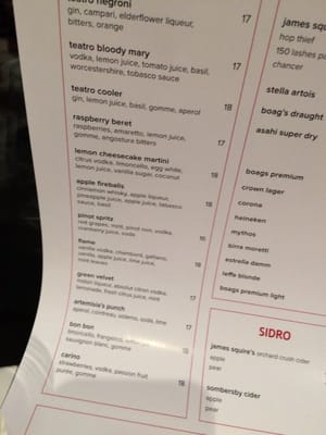 Menu photo 2 Teatro Southbank Melbourne, VIC