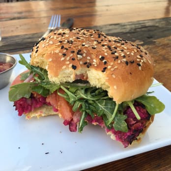 Eureka! - Veggie Beet Burger - American Near Me - Santa Barbara, California Eureka! - Veggie Beet Burger - American Near Me - Santa Barbara, California