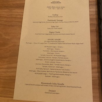 shabushabu Mayumon - Menu - Japanese Near Me - New York, New York shabushabu Mayumon - Menu - Japanese Near Me - New York, New York