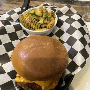 Vincennes Pub 'N' Grub - Burger and Cucumber Salad - Barbeque Near Me - Vincennes, Indiana Vincennes Pub 'N' Grub - Burger and Cucumber Salad - Barbeque Near Me - Vincennes, Indiana