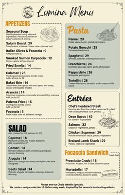 Menu photo 3 Lumina Bistro Vaughan, ON Menu photo 3 Lumina Bistro Vaughan, ON