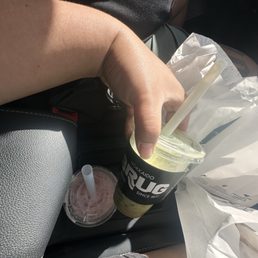 Strawberry milk & Strawberry Iced matcha latte