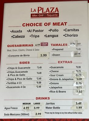 Menu photo 3 La Plaza Market Mountain View, CA