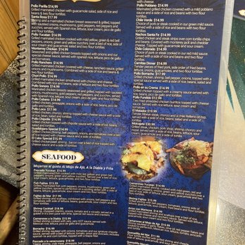 Blue TeQuila - Menu - Mexican Near Me - Sergeant Bluff, Iowa