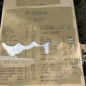 Mezzopieno Bacaro - Menu May 2022 - Wine Bars Near Me - Venezia, VE Mezzopieno Bacaro - Menu May 2022 - Wine Bars Near Me - Venezia, VE